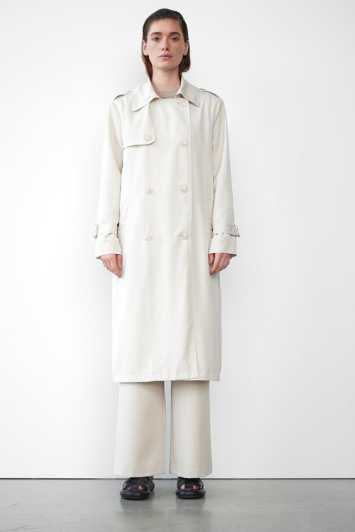 258 Noise Trench Coat Rainy Day